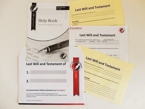 Last will and testament kit - testament,