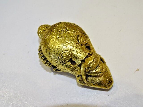 Gilded bronze african - gilded, gri