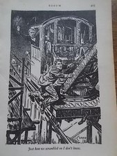 Original 1936 Print by Terence CUNEO Book Illustration from ROOUM