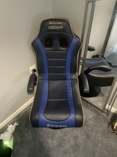 X Rocker Adrenaline VII Gaming Chair - Blue (NO CABLES INCLUDED)