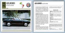 Alfa Romeo Giulietta Spider - 1955-62 Sports - Classic Cars Collectors Club Card