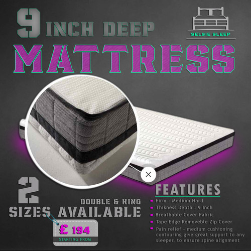 Foam mattress double king - mattress, 9