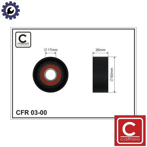 Deflectionguide pulley vribbed - pulley,