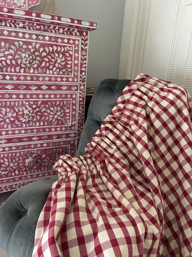 Designer bespoke red gingham - designer,