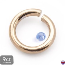 9ct Gold Jump Rings 3–6mm Solid Heavy Open O Rings for Jewellery Repair Making