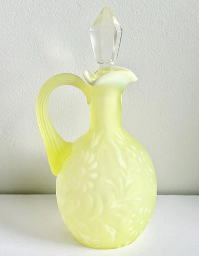 Vintage fenton vaseline daisy - vintage,