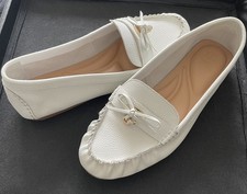 Dune Loafer Size 8 White