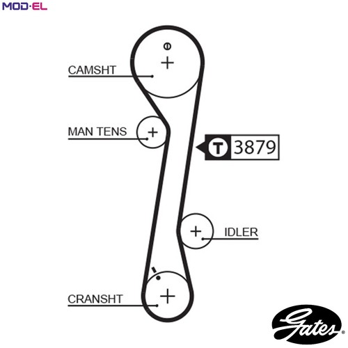 Timing belt 5457xs - timing, for