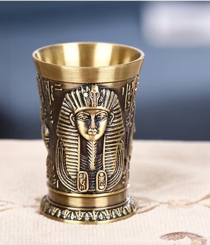 This vintage metal glass a - metal, is