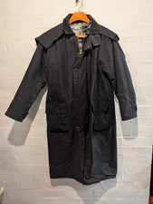 Bronte Country wear Waxed Trench coat XS Green long over coat