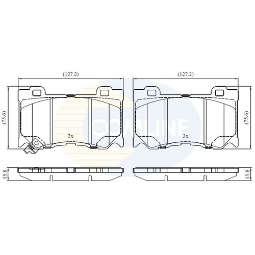 Brake pads set - infiniti, fx