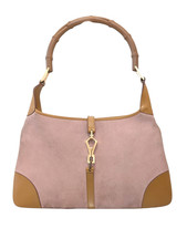 GUCCI Shoulder Hand Bag Jackie Bamboo Suede Leather