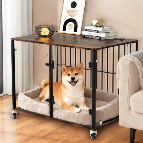 Large dog crate anti anxiety - large,