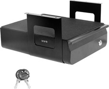 VIVO 33cm Secure Under Desk Mounted Pull-Out Drawer for Office Desk