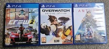 Ps4 Games X 3  - The crew 2 -Anthem -Overwatch origins edition