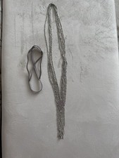 Stella & Dot Vera silver bead multiway necklace 