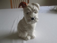 Vintage Original Beswick Dog Terrier Puppy Seated With Brown Ear