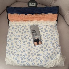 M&S 3 Pack Cotton Rich Full Briefs Size 20 BNWT Marks & Spencer
