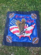 motorbike Official Harley Davidson Eagle Bandana born in the USA flag angels 