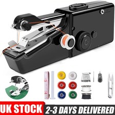 Mini Sewing Machine Handheld Cordless Hand Held Portable Easy Home Stitch Sew UK