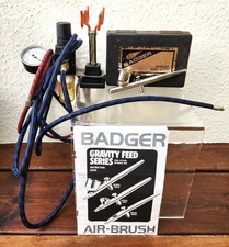 BADGER 100LG Gravity Feed AIRBRUSH with ACCESSORIES and INSTRUCTION BOOK