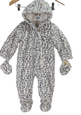 Baby Snowsuit Leopard Print