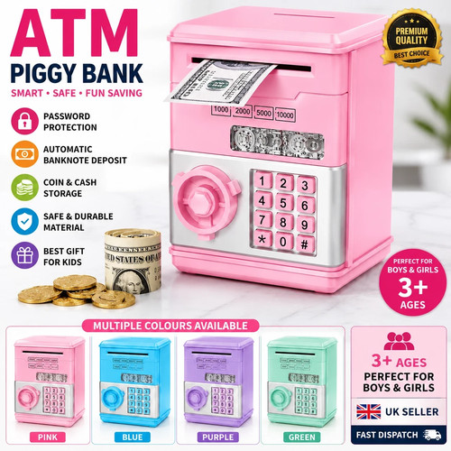 Kids atm piggy bank password - kids,