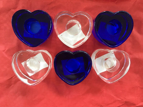 Ikea heart shaped glass candle - heart,