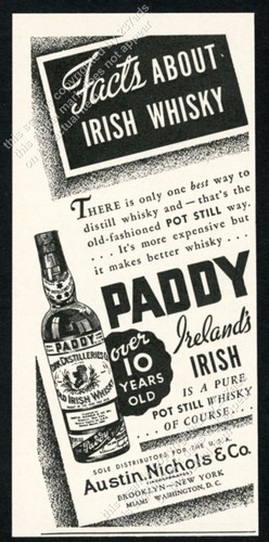 1934 paddy irish whiskey - 1934,