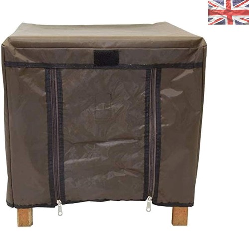 Rustic wooden rabbit hutch - wooden,