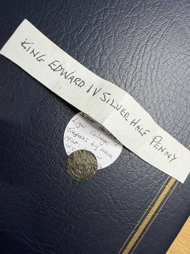Edward silver halfpenny - edward, iv