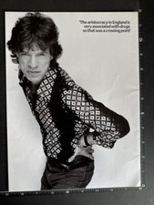 MICK JAGGER - ROLLING STONES - ARISTOCRA 8X12' Original Magazine Photo Page M141