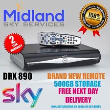 SKY+ HD BOX 500gb SLIM LINE RECEIVER/RECORDER WITH REMOTE AND POWER CABLE link
