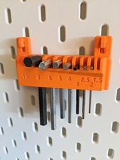 Hex Allen Key Holder Ikea Skadis Peg Board Storage Accessory Container DIY Tools