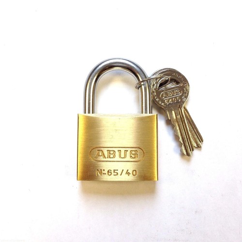 Abus brass padlock keyed - abus,