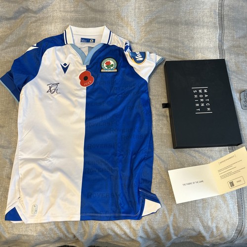 Blackburn rovers match worn - match, by