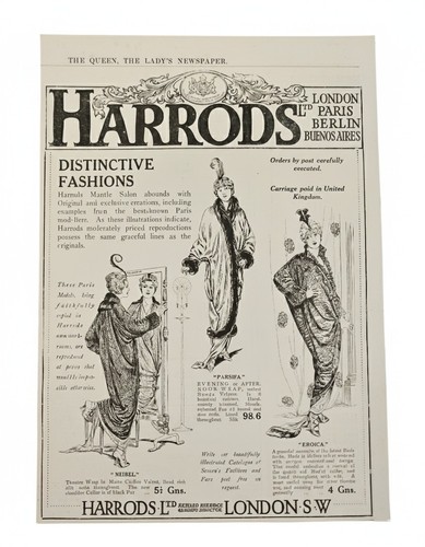 Original 1913 harrods fashion - harrods,