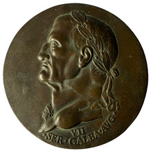 Bronze plaque of Galba