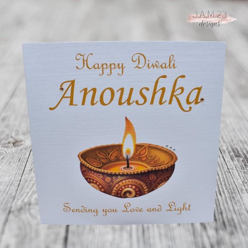 Personalised happy diwali - happy, card