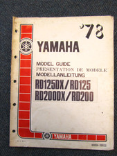 Yamaha RD125 RD125DX RD200 RD200DX model guide 1978 serial number 90894-09023