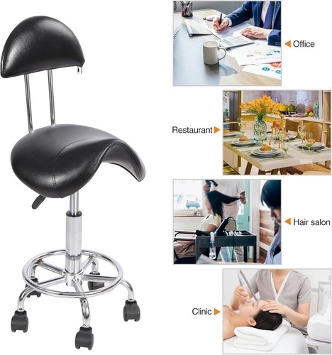 Redcamp rolling saddle stool - rolling,