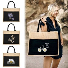 Canvas Jute Tote Bags Shoulder