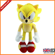 🟡Sonic the Hedgehog Super Sonic Plushie Stuffed video games Plush Toy SEGA 33cm