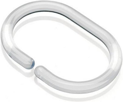 Shower curtain rings clear - shower,