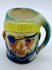 Vintage Miniature Pirate/Fisherman Decorative Ceramic Tankard