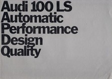Audi 100 LS Automatic Saloon 1970-71 UK Market Foldout Sales Brochure