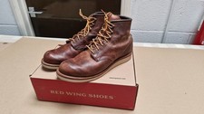 RED WING ROVER BOOTS 2950 COPPER ROUGH AND TOUGH Brown UK Size 8