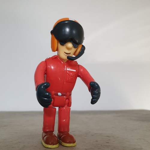 Red fireman sam figurine - fireman,