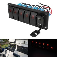 5 Gang 12V/24V LED Rocker