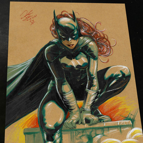 Batgirl art print signed - batgirl,